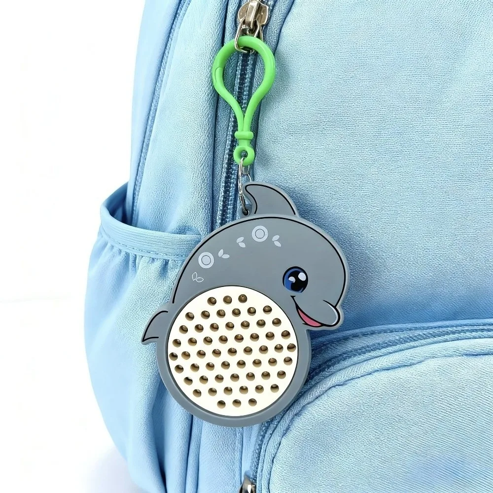 Bag Charm Pad Drawing Keychain Funny Hanging Decoration Magnetic Drawing Board Keychain Dolphin Tortoise Drawing Board