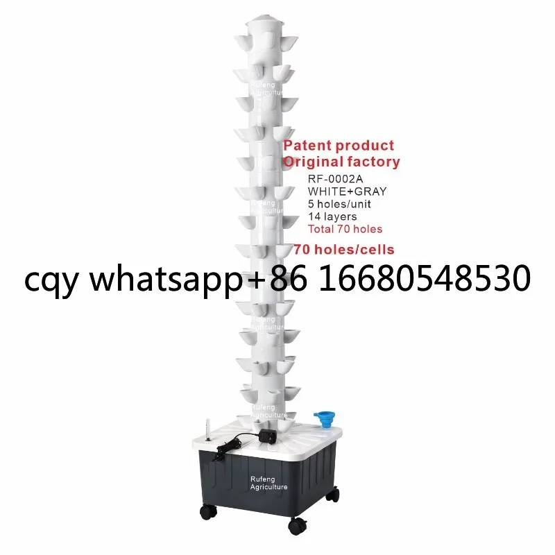 

LO Hydroponics Tray Tower Aquaponics Grow System Growing Strawberry Planter Garden Grow Towers Vertical Planting Hydroponic Towe