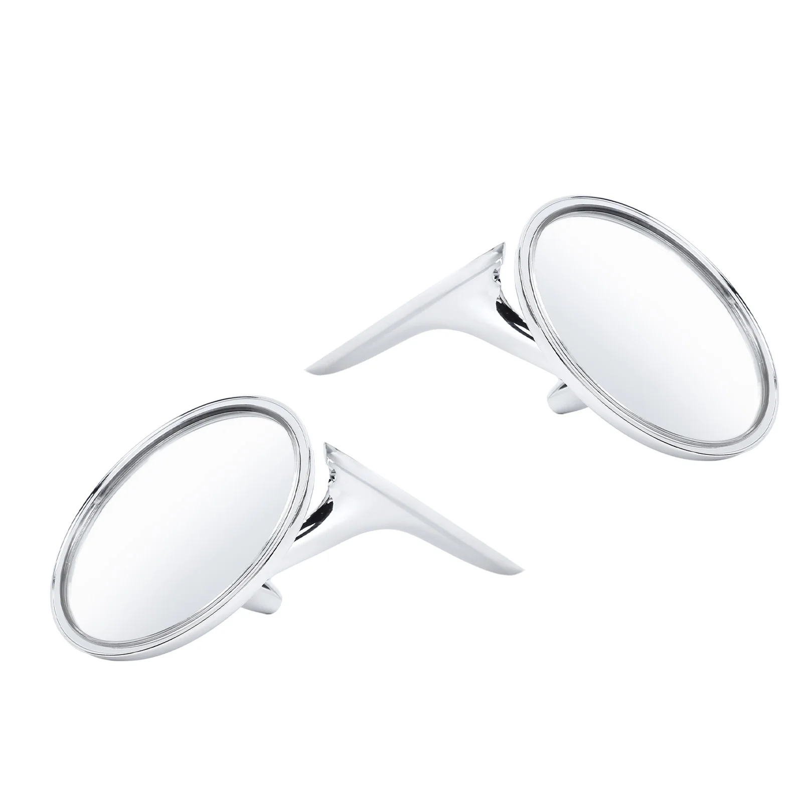 Round Outside Rearview Mirrors Replacement Door Side Mirror Metal Perfect Match  654394765672 for Impala Corvair Biscayne Bel