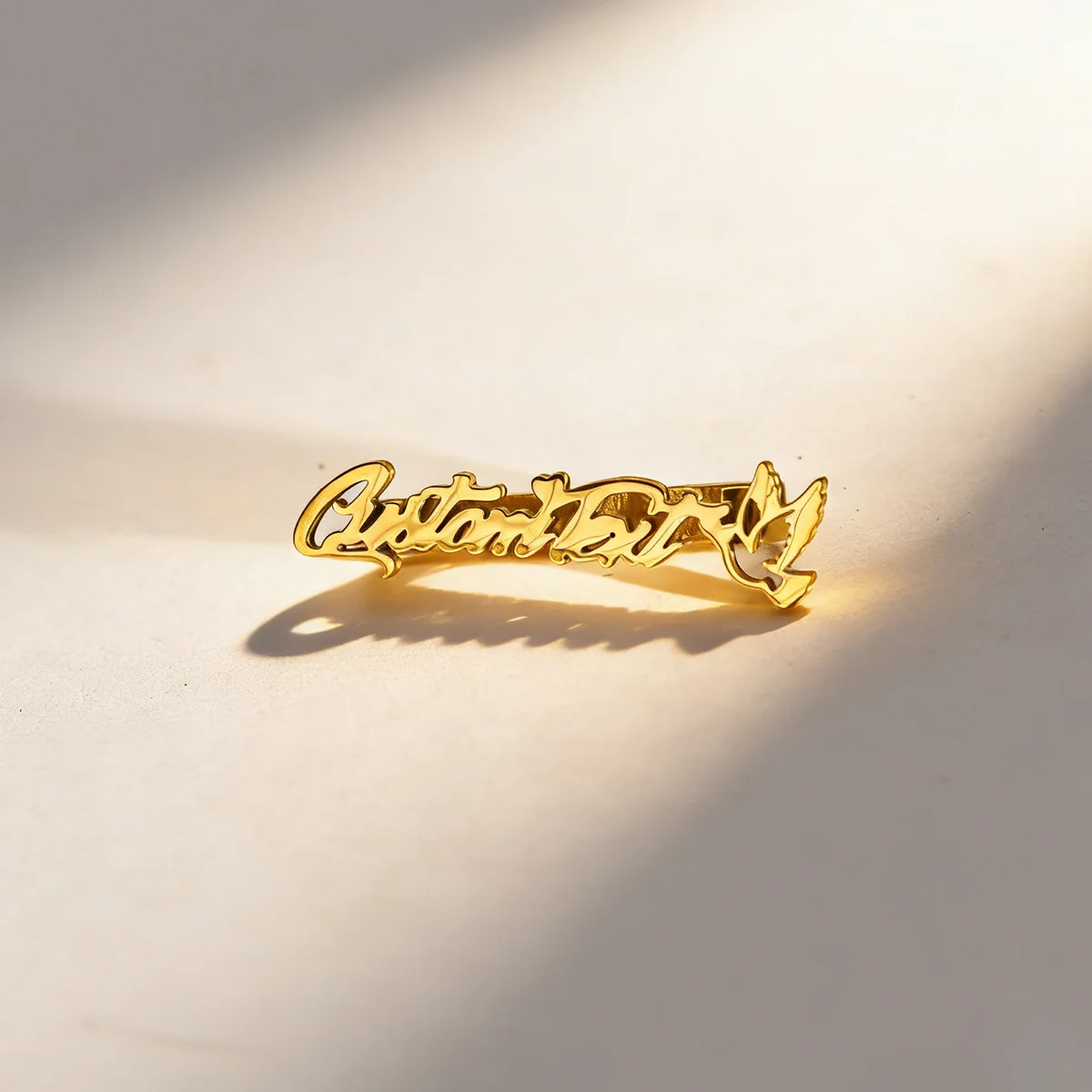 Chandler Personalized Name Dove Watch Band Charm Custom Metal Decor Accessory Gift for Her Him