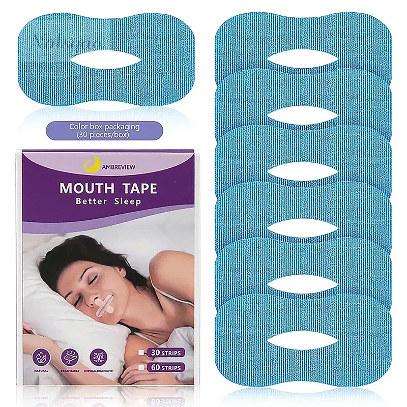 10/30Pcs Anti Snoring Sleep Strips Sticker Gentle Mouth Seal Tape Stop Snore Mouth Correction Tape Wholesale