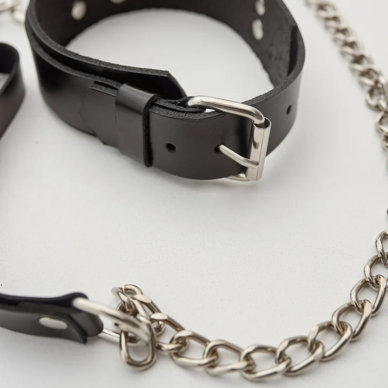 Women's Body Belly Band Neck Drawstring Collar Fetish Couple Game Role Play Props image 5