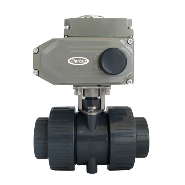 

Economical motorized union AC220V UPVC PVC two Way electric Ball Valve