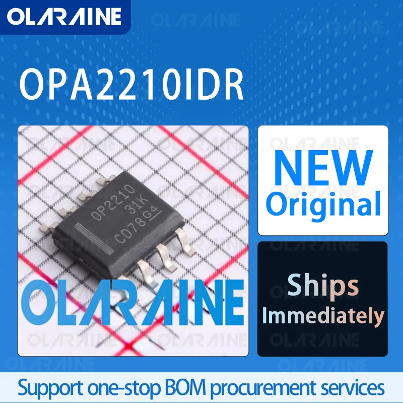 

1/5/10Pcs OPA2210IDR SOIC-8 original ic chip Precision amplifiers RoHS 2 Channel SR -6.4 V/us Vos -35 uV Ib 2 nA