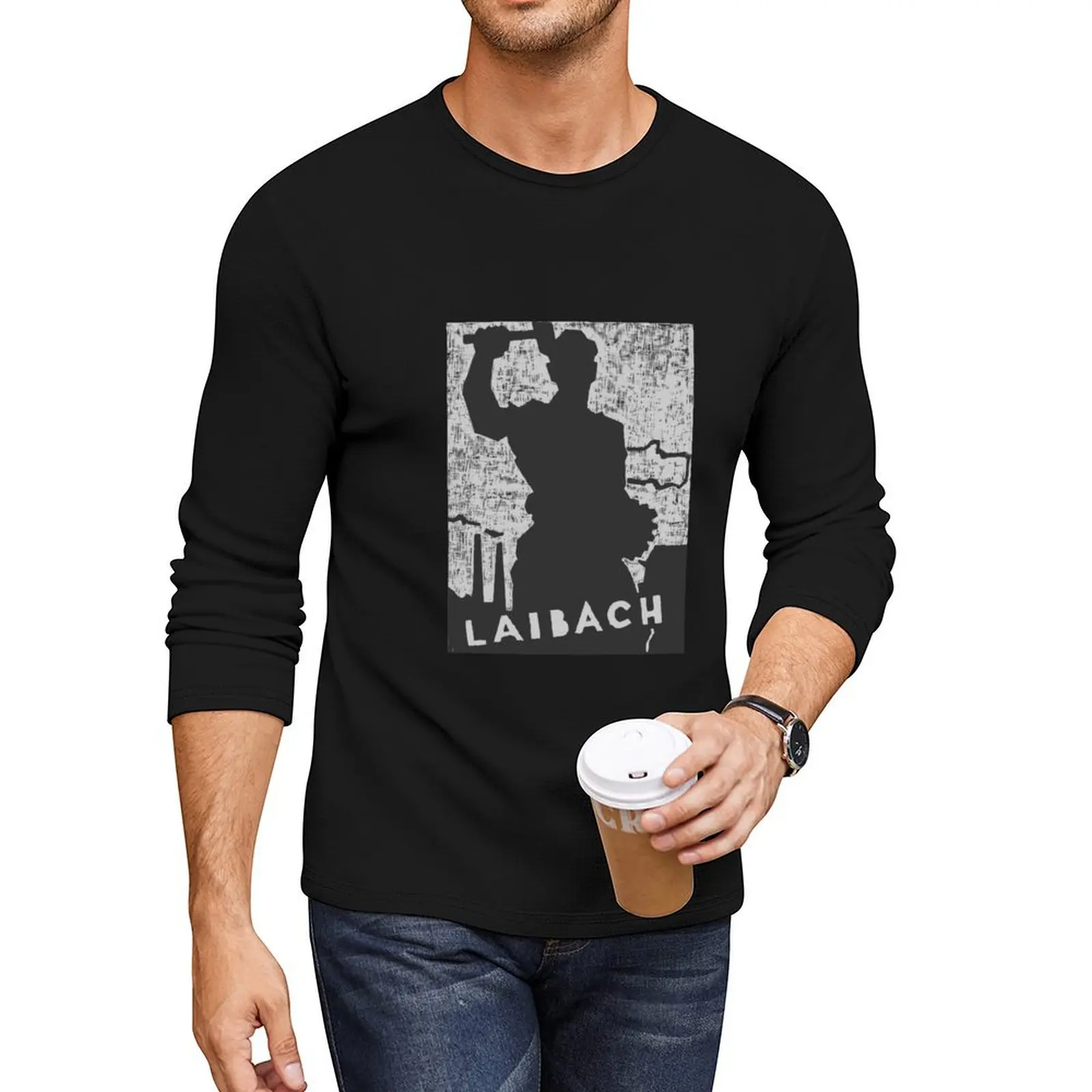 

Laibach Kunst Thrower Ljubljana Long T-Shirt T-shirt for a boy anime clothes fitted t shirts for men