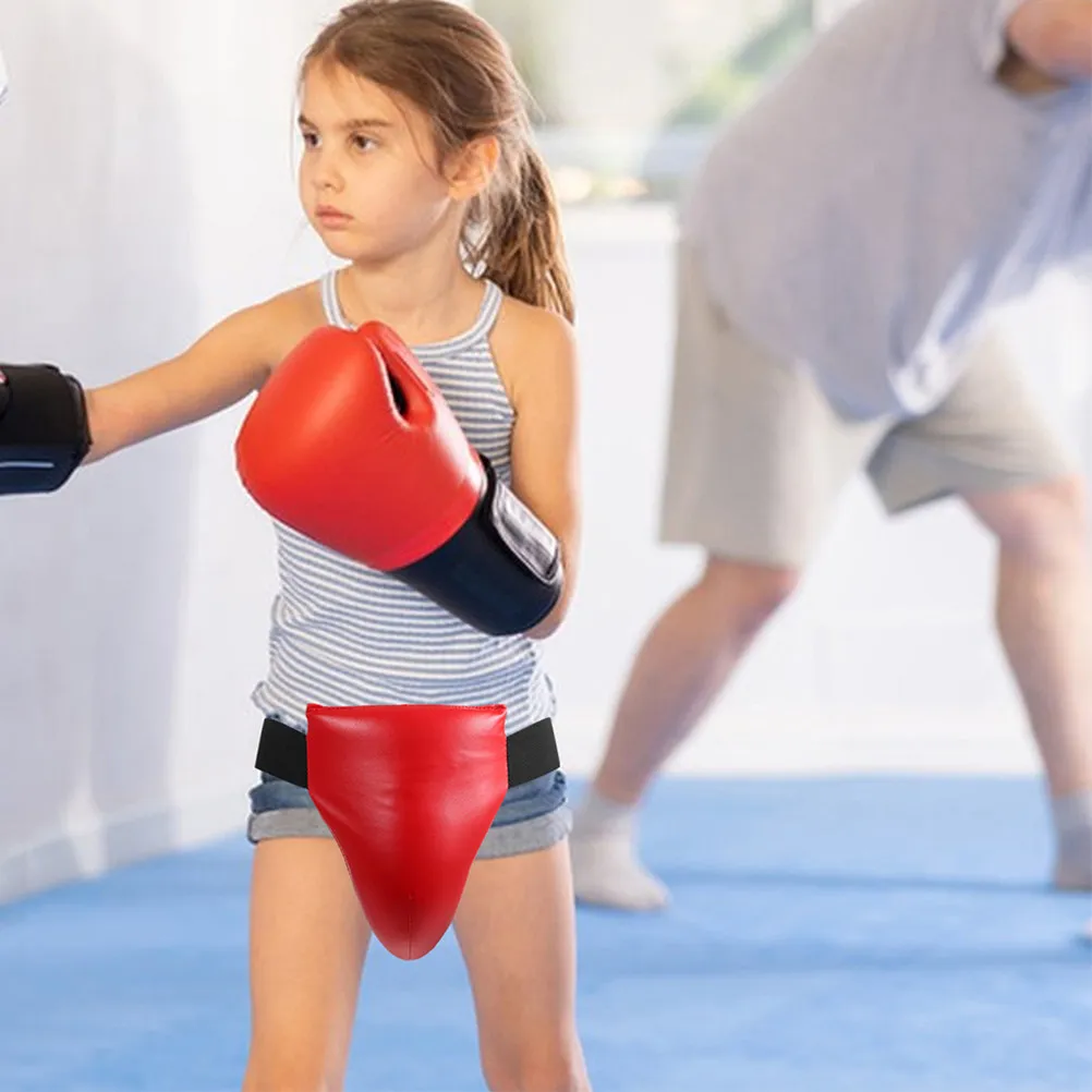 2Pcs Boxing Groin Guard Breathable Elastic Lightweight Groin Protector for Kids Taekwondo Sparring Martial Arts Training