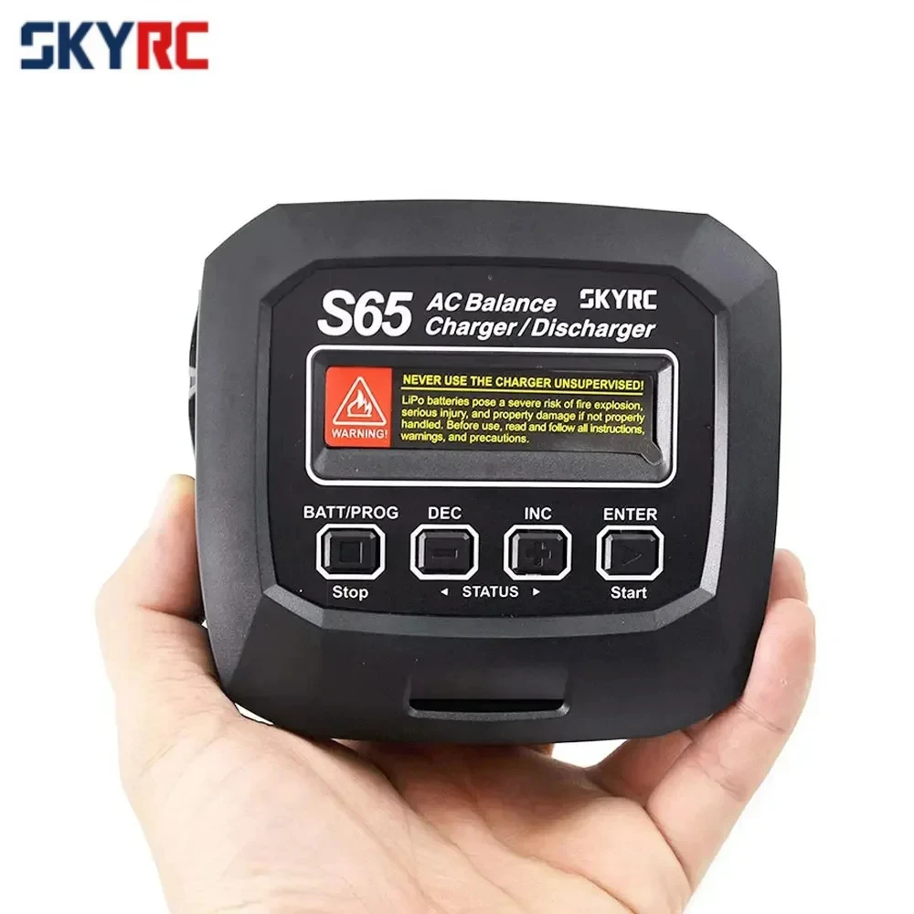 SKYRC S65 AC Balance Charger 10W Discharger XT60 Connector 65W 6A Smart Charger for LiPo/LiFe/Lilon/NiMH/NiCd/PB/LiHV VS B6 S60