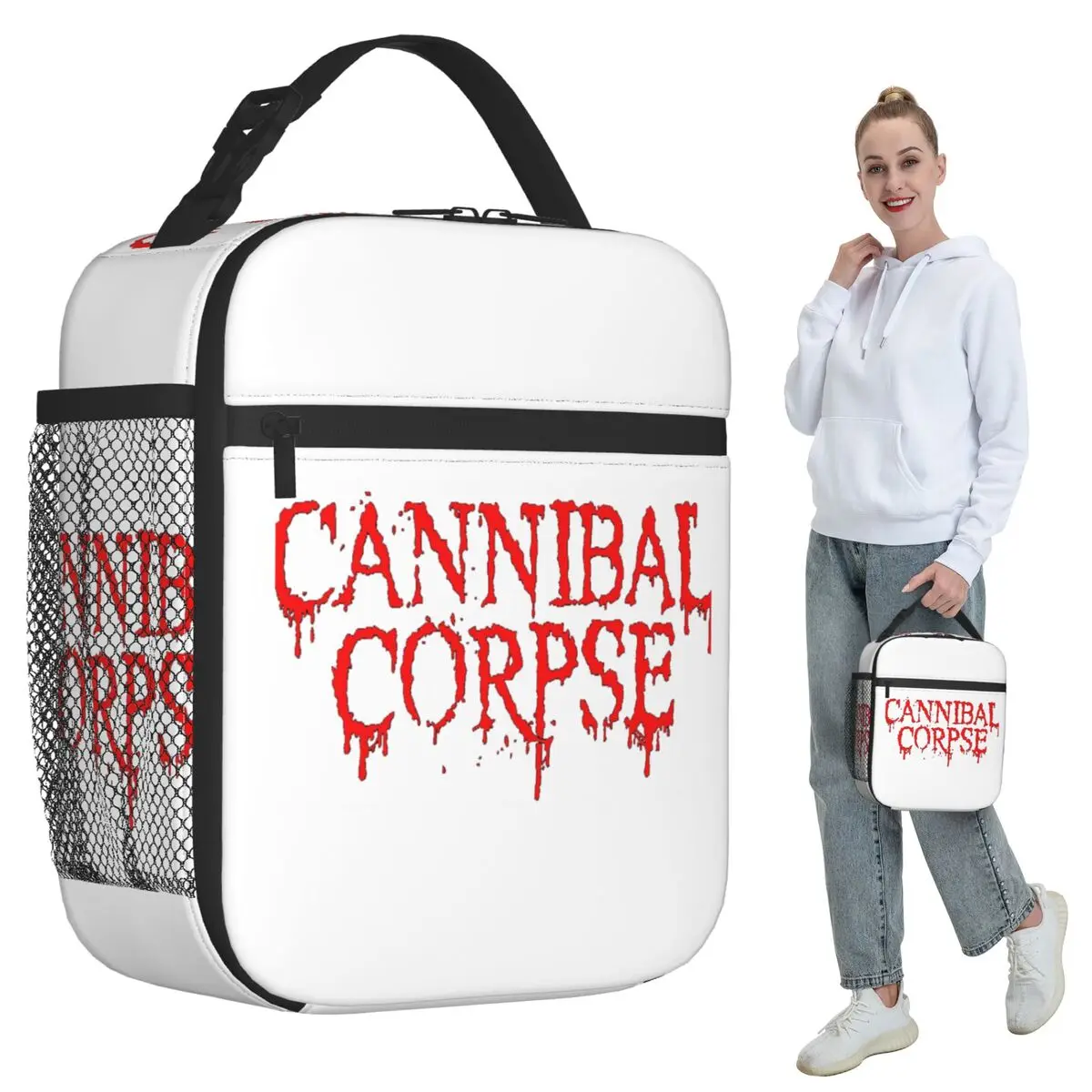 

Cannibal Corpse Death Metal Band Insulated Lunch Bag for Kids School Cooler Thermal Food Box Tote Portable Lunch Boxes Container