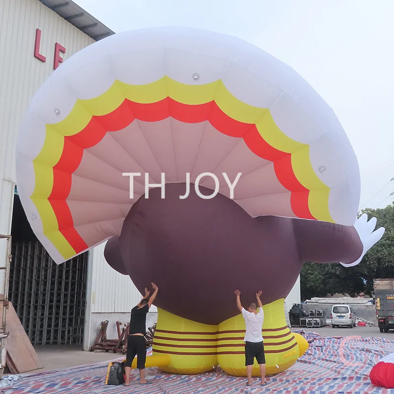 fast air ship to door, giant 8m 26ft Inflatable Turkey for Thanksgiving Outdoor Display, EyeCatching inflatable trukey model