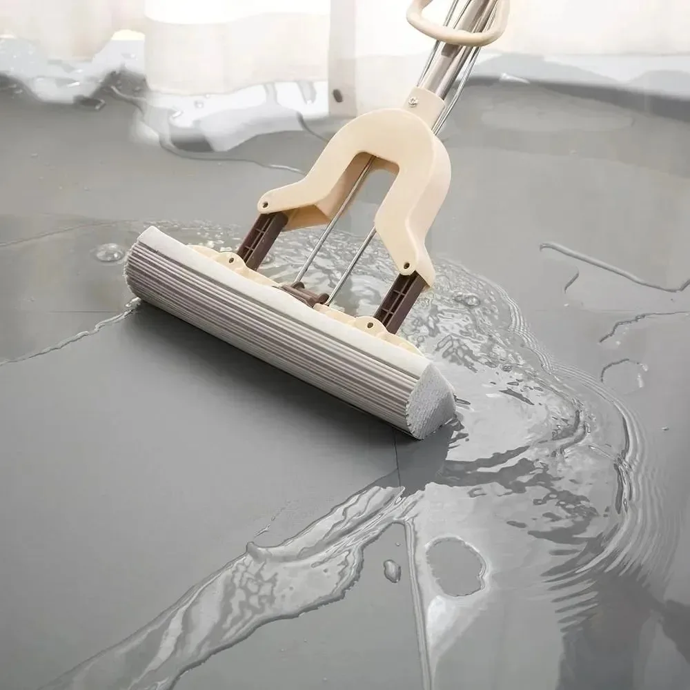 UNTIOR Squeeze Self-draining Collodion Mop Wood Floor Tiles Spin Household Cleaning Tools to Clean Walls and Ceilings Floor