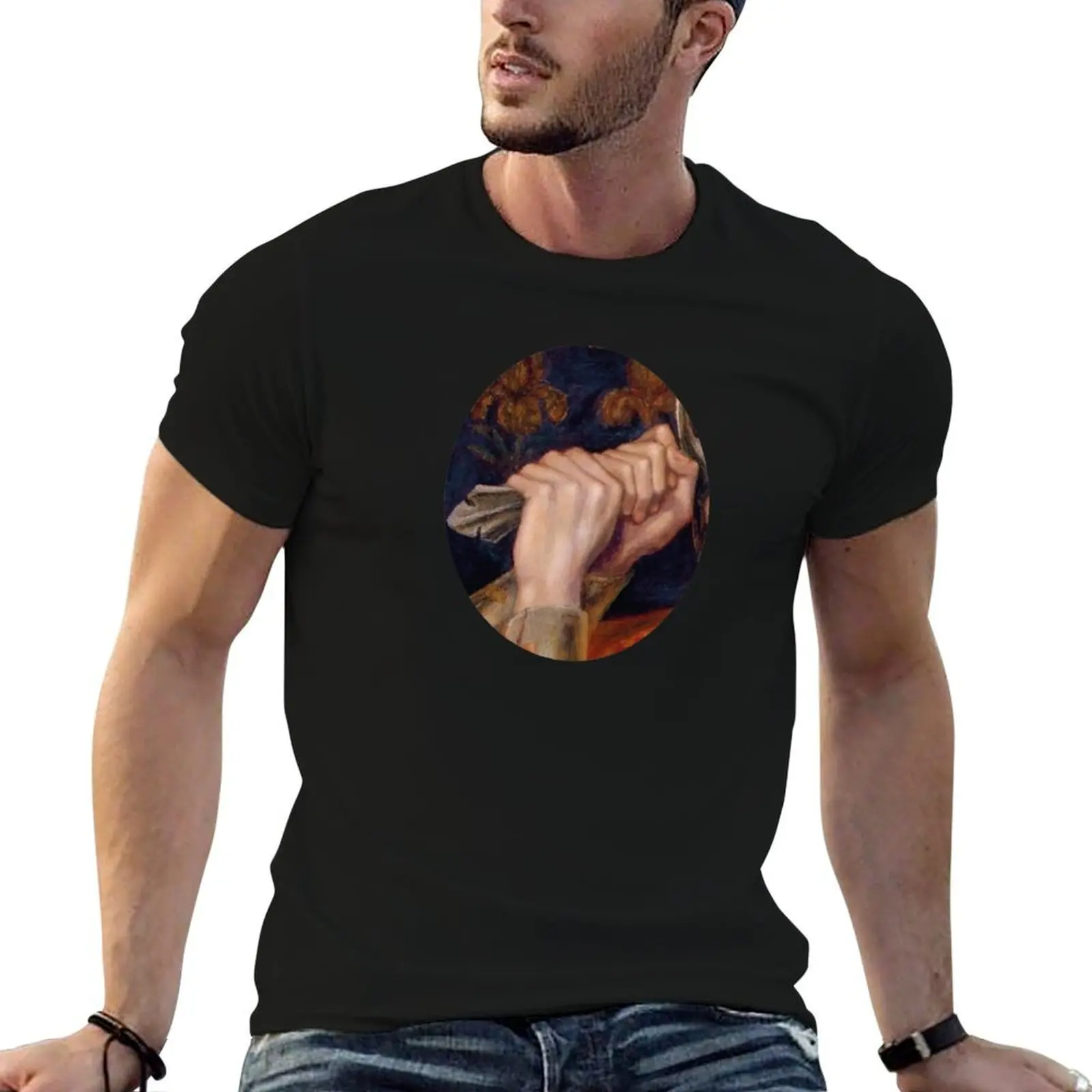 

Dante Gabriel Rosetti painting detail T-Shirt anime t shirts for man t shirts for man graphic tees T-Shirt