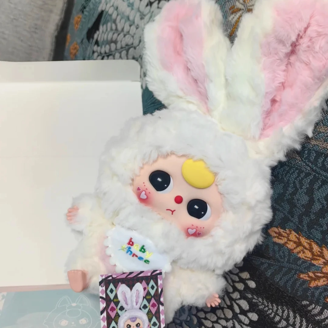 Baby Three Lily Rabbit Town Series Blind Box Pluche pop speelgoed 1:1 schaal Prachtige schattige desktop beeldje Halloween cadeau