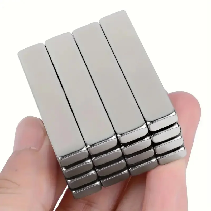 40x10x3/50x10x3/60x10x3mm Starke Rechteckige Magnetstäbe, Leistungsstarke Magnete für Basteln, Kühlschrank, Wissenschaft, Büro und Werkzeugaufbewahrung – Detail 5