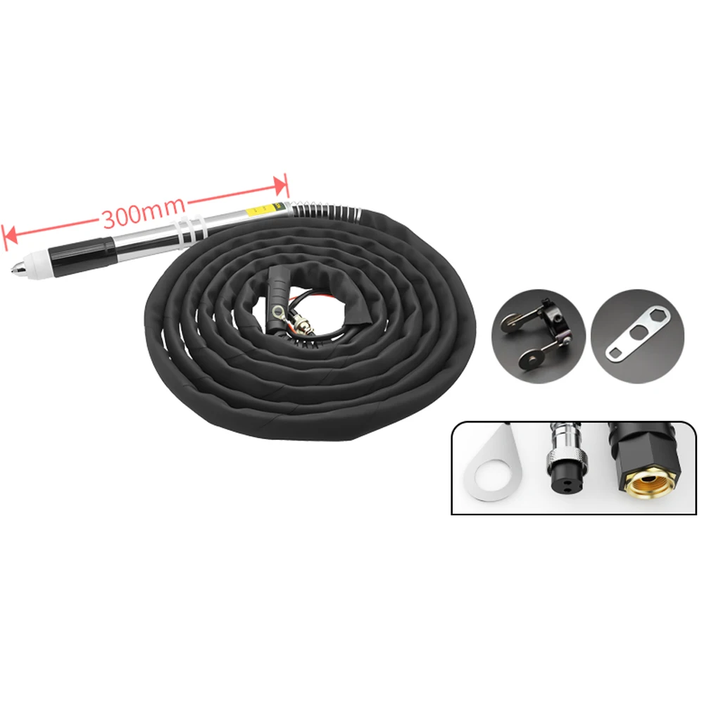 

5m CNC Plasma P80 Thick Line Straight Handle Cutting Gun Full Set, Firepower Concentrated, Strong Penetration