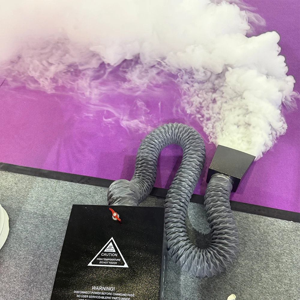 

Mini Smoke Machine 1800W Low Fog Machine Water-Based DMX512 Smoke Machine with Remote Manual Control for Wedding DJ Stage
