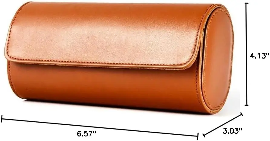 

Кожаный дорожный футляр для часов в рулоне — бархатная защита для мужчин — компактный органайзер для дома и путешествий