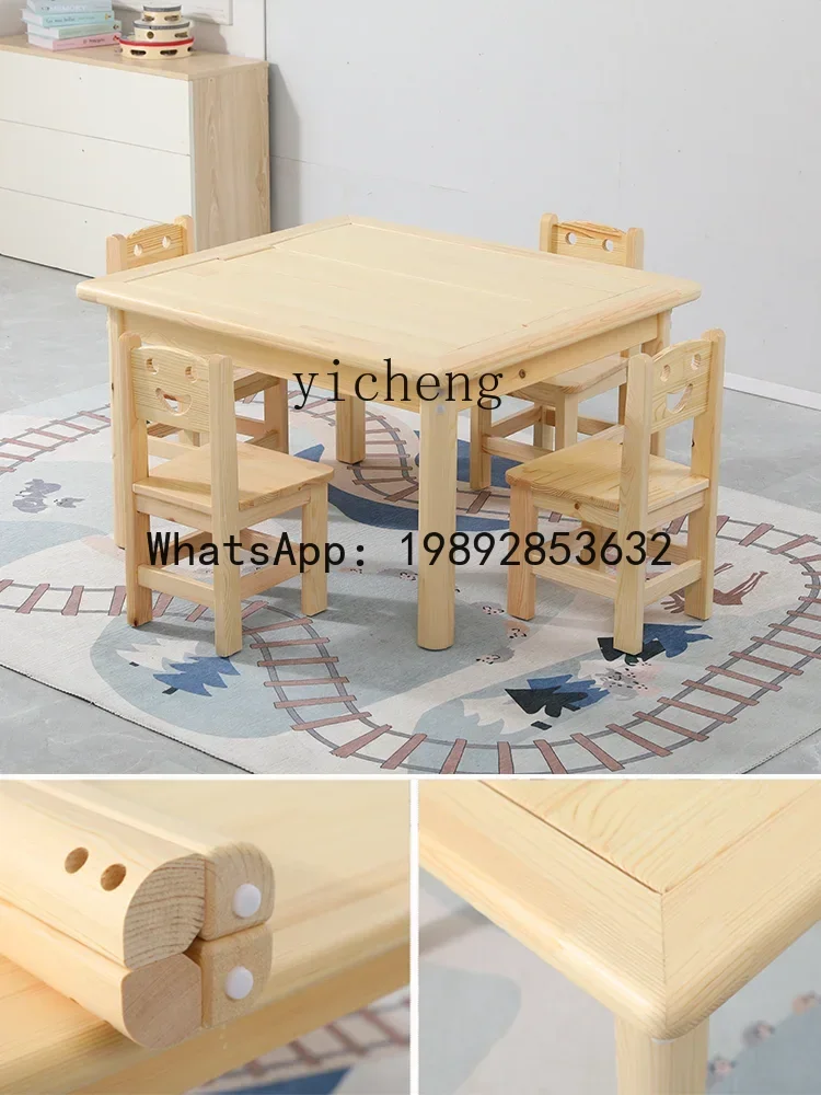 طاولة بناء ليغو متوافقة متعددة الوظائف للأطفال من AH، طاولة ألعاب تعليمية للأطفال #4