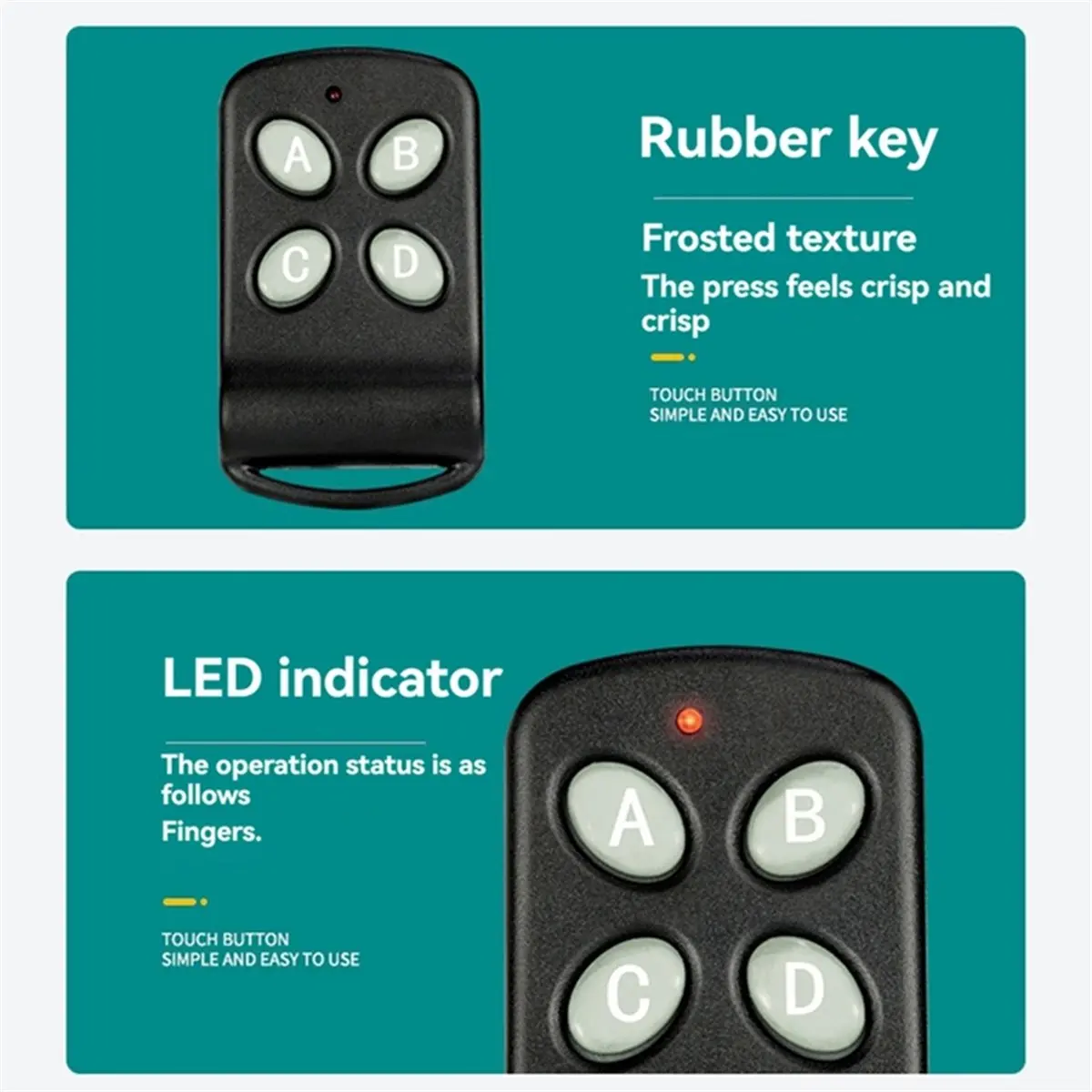 DT75BG 5PCS 433Mhz Garage Door Remote Control Duplicator 4 Keys Electric Car Key Copy Universal Copy Remote Control