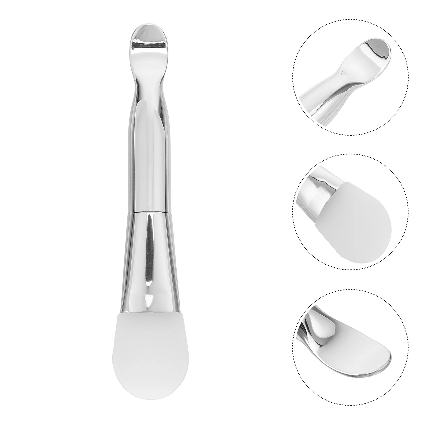 فرشاة توزيع قناع الوجه من السيليكون، مغرفة مزدوجة الأطراف وأداة شعيرات ناعمة لتطبيق الطين من مصل الكريم والعناية بالبشرة #6