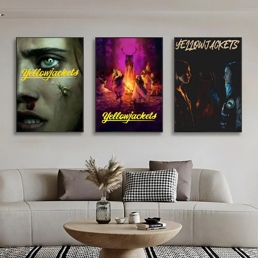 Survival Drama Y-Yellowjackets Poster Frameless Wall Art Print, Peel-and-Stick Removable