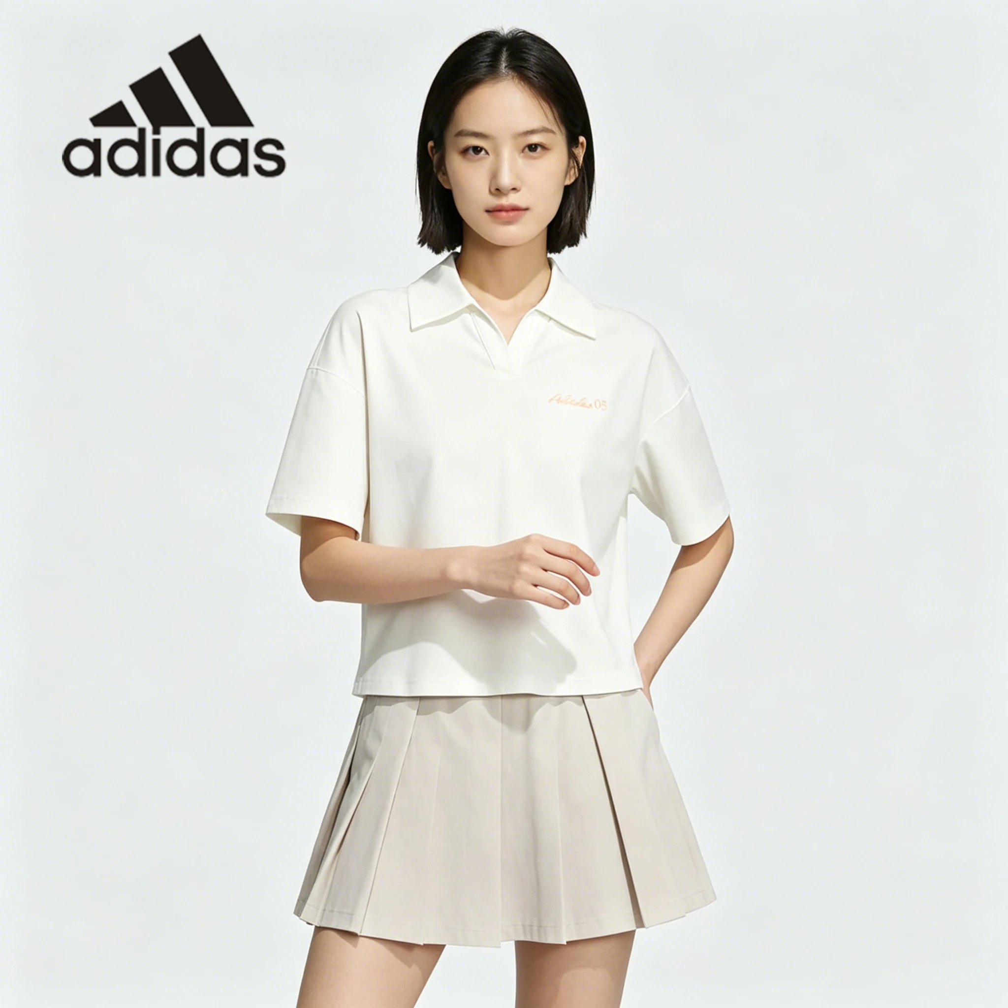 camiseta-polo-corta-clasica-y-sencilla-adidas-summer-para-mujer-jm8789