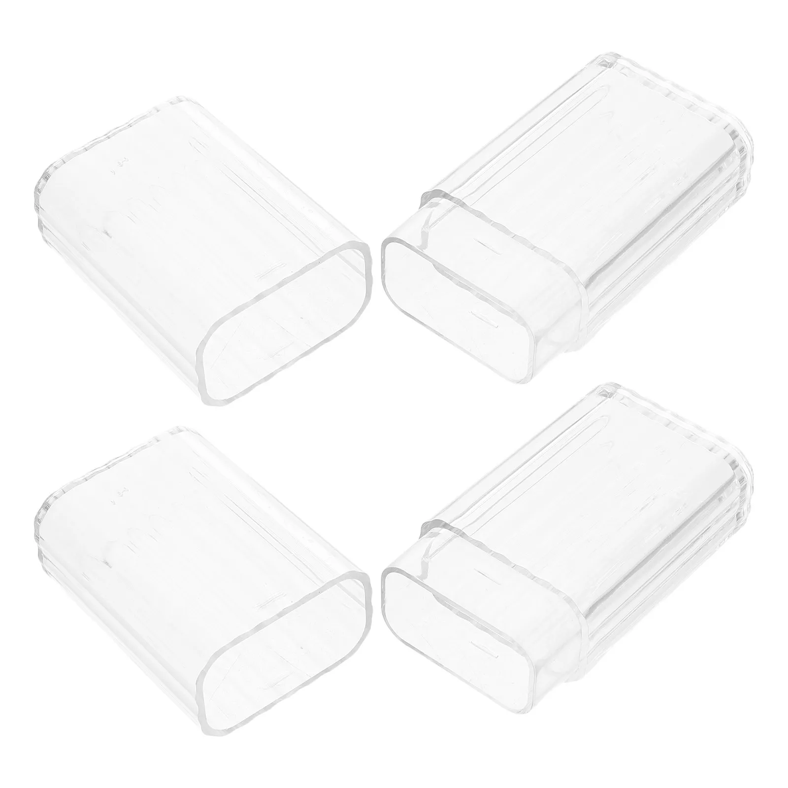 2Pcs Transparent Cotton Swab Organizer Portable Dustproof Storage Case Clear Bud Holder Travel Toothpick Dispenser Box