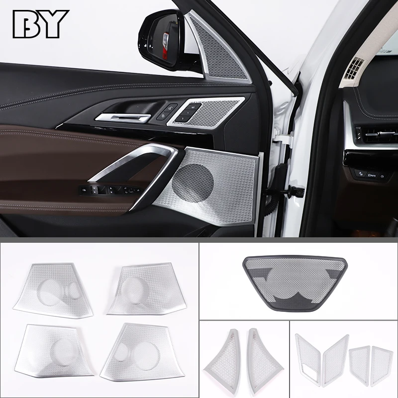 

For BMW X1 U11 2023 2024 Car Dashboard Panel Loudspeaker Pad Door Audio Speaker Cover Trim Sticker Interior Auto Accessories