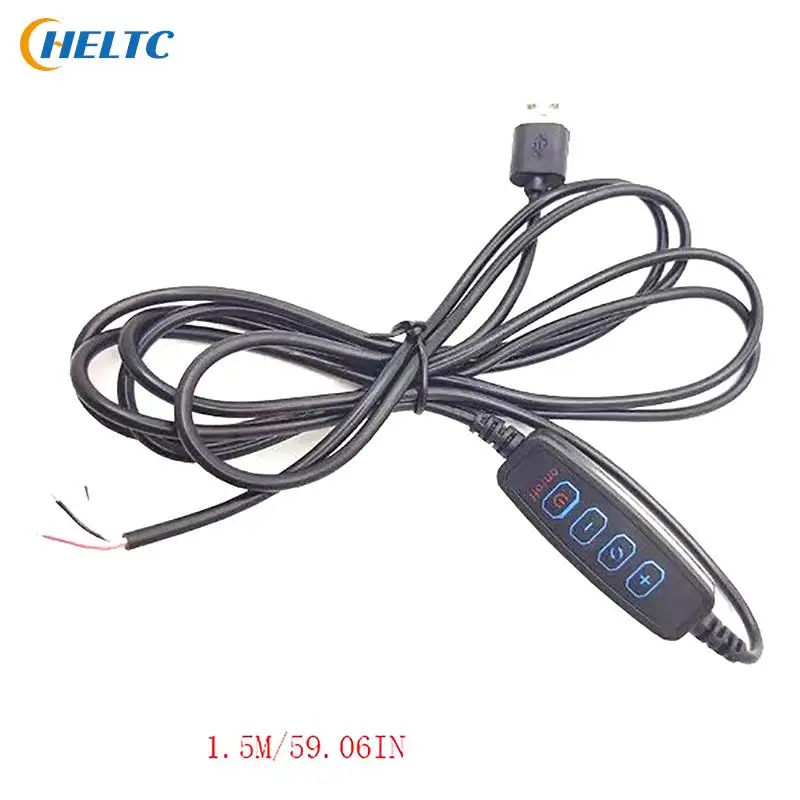 1PCS 1.5M USB 5V LED Tri-color Dimming Color Switch Cable Dimmer 4-Key Controller 2CH For Low Voltage LED CCT Bicolor Light image 6