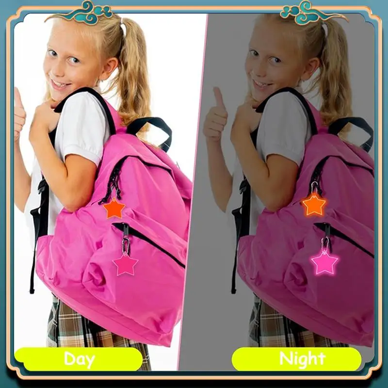 

Latest Safety Reflector Pendant Backpack School Bag, Reflective Keychain For Principal Backpack Bike Running