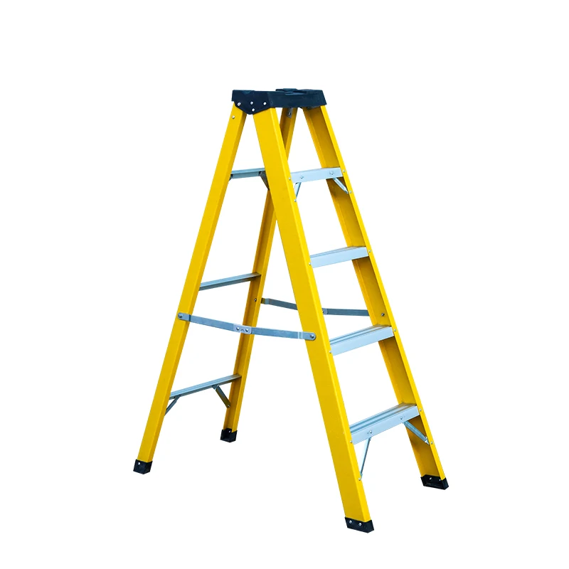 양면 유리섬유 접이식 사다리 (공구 트레이 포함)