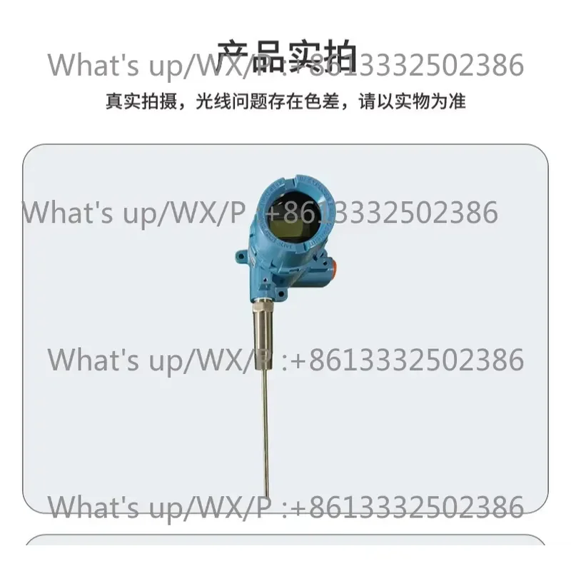 Customized Intelligent Temperature Transmitter PT100 Sensor 4-20mA with Digital Display for Industrial Automation