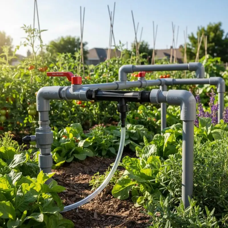 New Heavy Duty Black Venturi Irrigation Injector Leakproof Design Multiple Sizes For Garden Farm Yard Watering Use