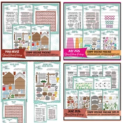 Jaded Blossom Mini House Gnome Dies: House Add Ons Metal Cutting Dies and Stamps for DIY Handmade Scrapbook Card July 2026 New