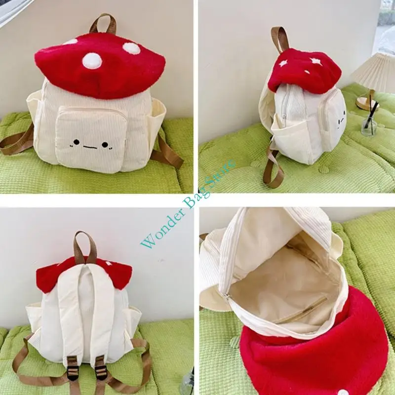 Pilz-Rucksäcke, Geldbörsen für Mädchen und Frauen, Reise-Tagesrucksack, Schule, Büchertasche, Handtaschen, Rucksäcke mit