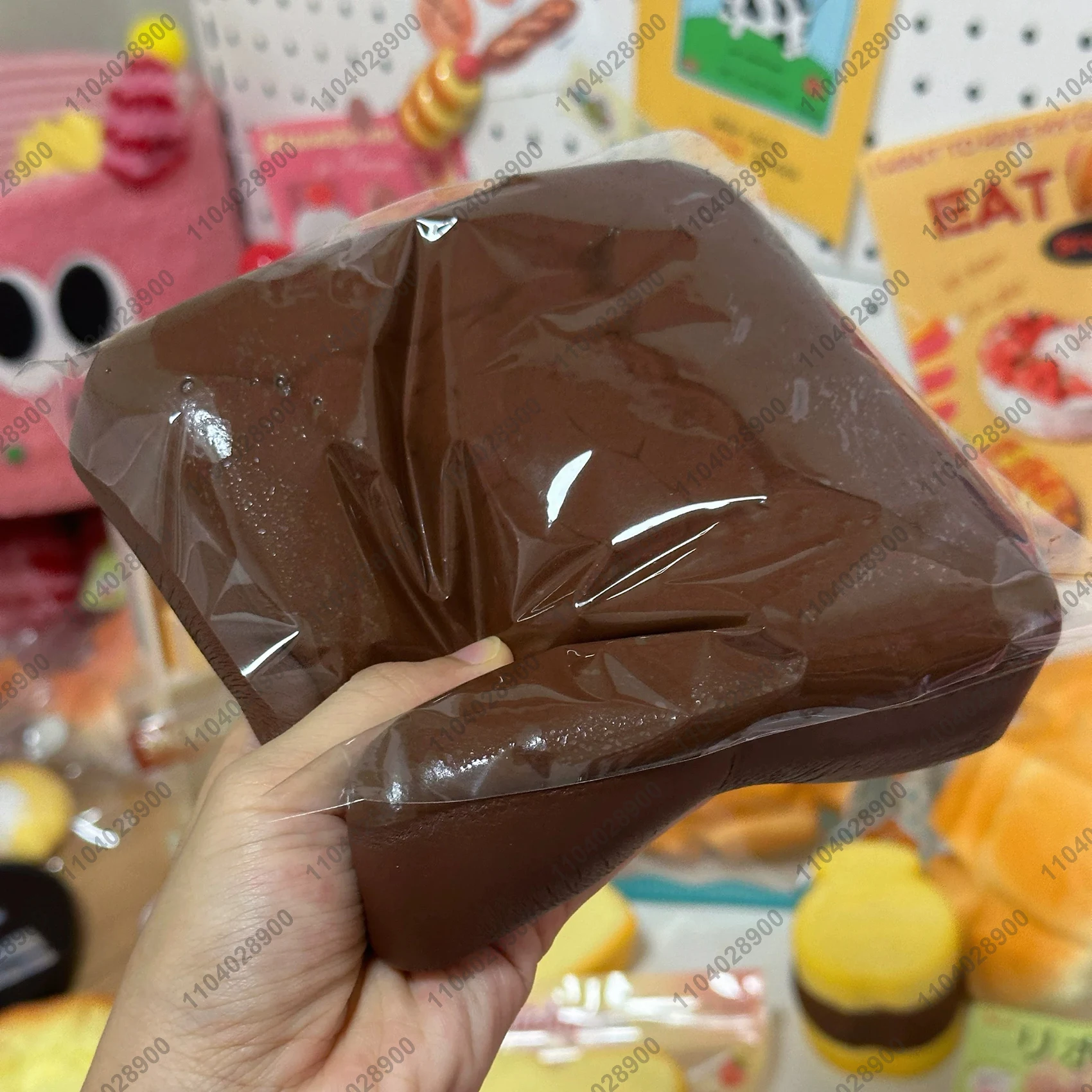 

Chocolate Toast Squishy Slow Rising Marshmallow Toast Chocolate Bread Soft Tender Bread Squeeze Toy Stress Release Hand Relax