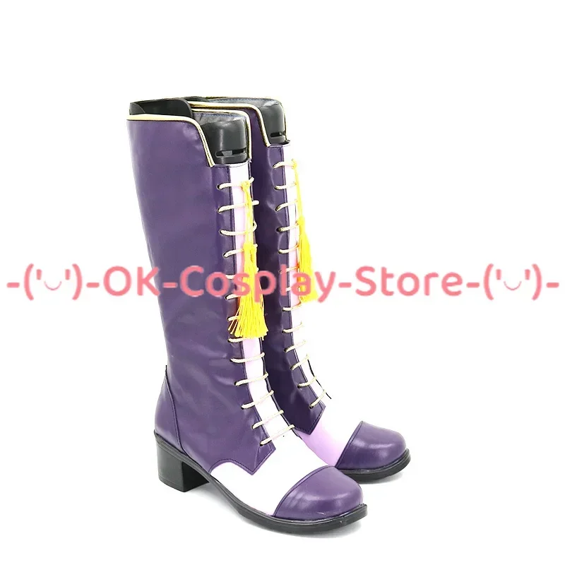 [Personalizzato] Twisted Wonderland Argento Scarpe Cosplay Gioco anime Gioco di ruolo Costume Prop Halloween Carnevale Festa Stivali in pelle PU