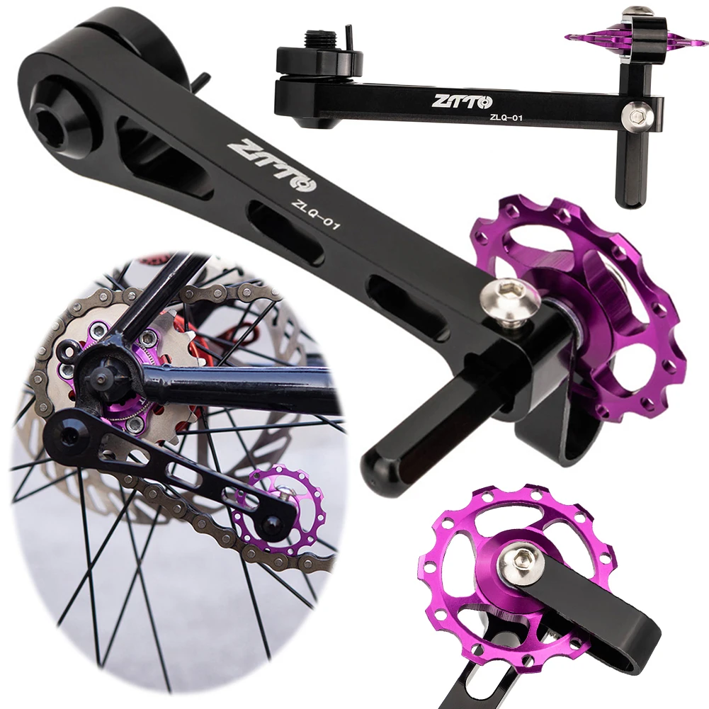 

MTB Single Speed Derailleur Chain Tensioner Bike 1 Speed Chain Tensioner Adjuster Converter for MTB Road Racing Bike