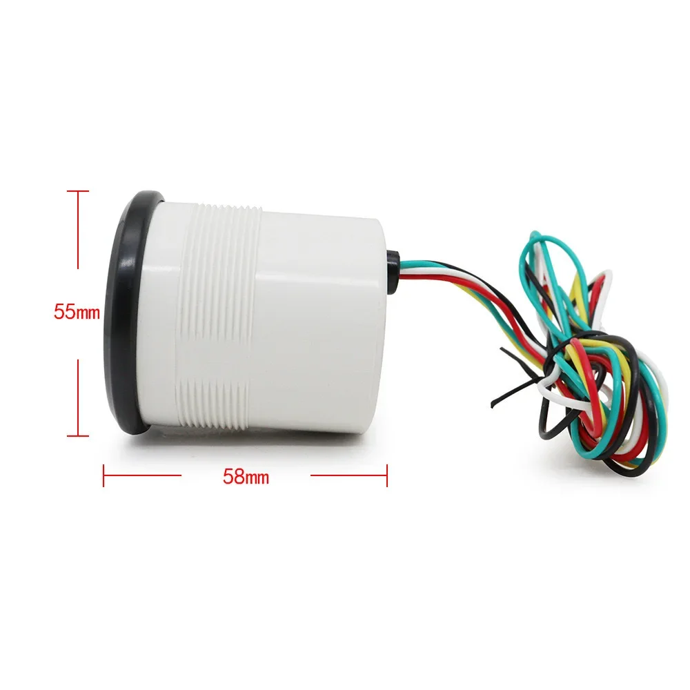 RPM Gauge For Car 7*5.5*7.5cm 52mm Tachometer ABS Plastic Housing Easy Installation Mounting Hardware Included