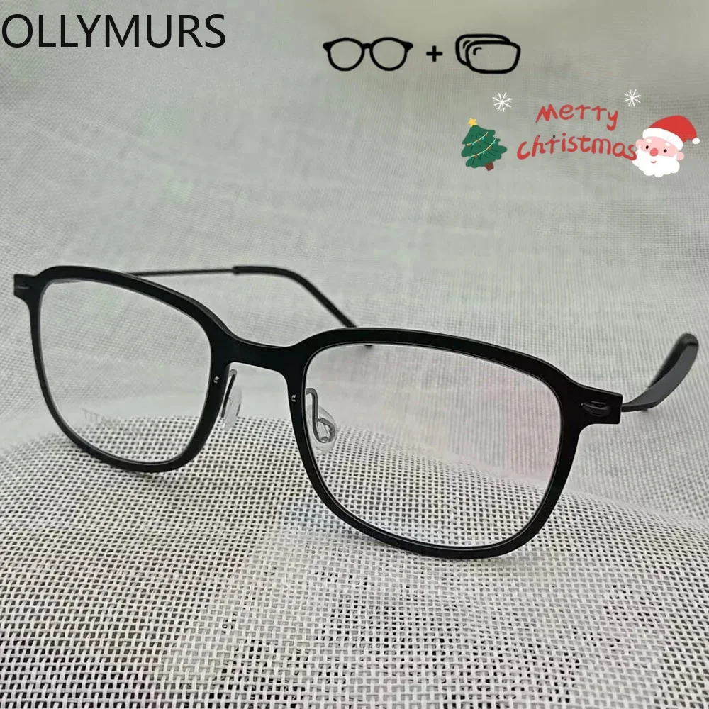 

KIZN очки по рецепту для мужчин и женщин квадратные анти-синий свет нейлоновая оправа титановые очки близорукость фотохромные очки