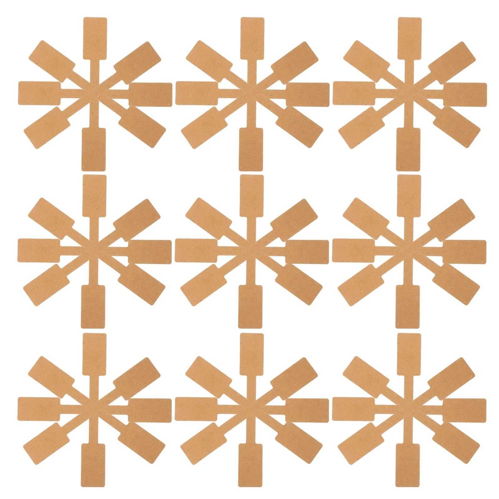 

1 упаковка, 100 листов, 10 см, этикетки из крафт-бумаги, пустые ценники, легкие, экологичные, самоклеящиеся, для демонстрации ювелирных изделий, одежды, обуви