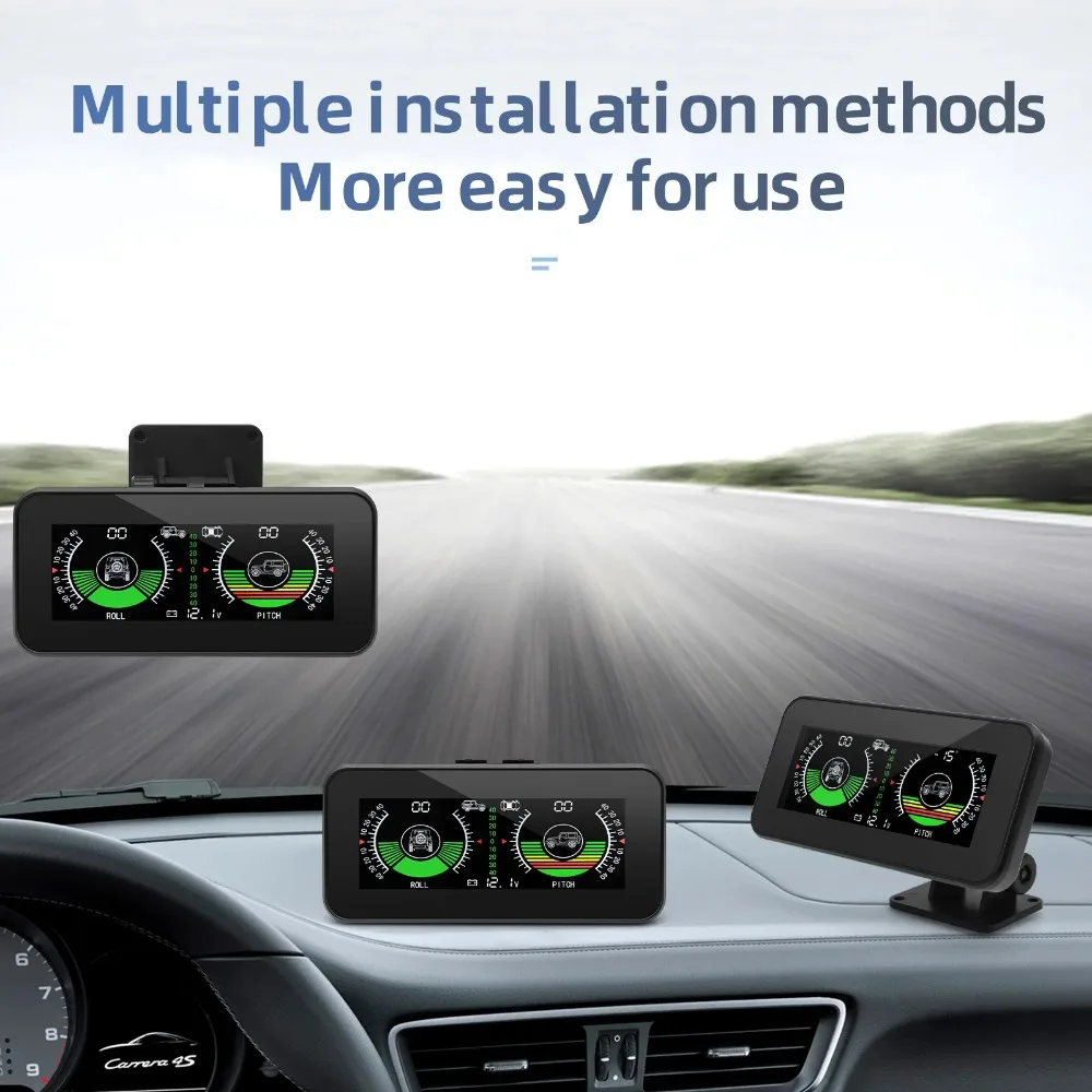 New M50 Slope Meter Display GPS+BDS Dual System Head Up Display M60 HUD Intelligent Inclinometer Off-road 4X4 Car Accessories