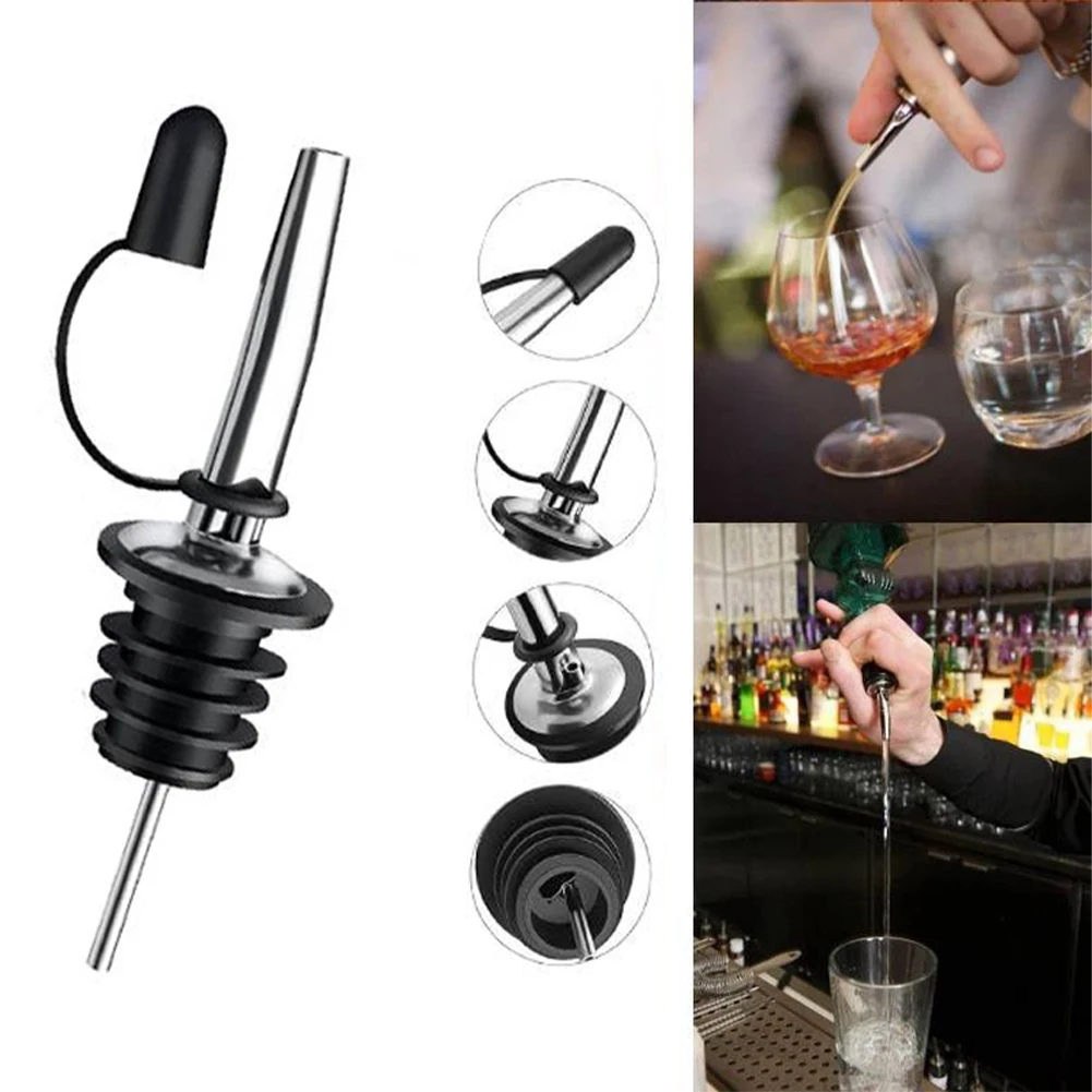 New Oil Bottle Stopper Cap Dispenser Sprayer Lock Wine Pourer Sauce Nozzle Liquor Leak-Proof Plug Bottle Stopper Kitchen Tool