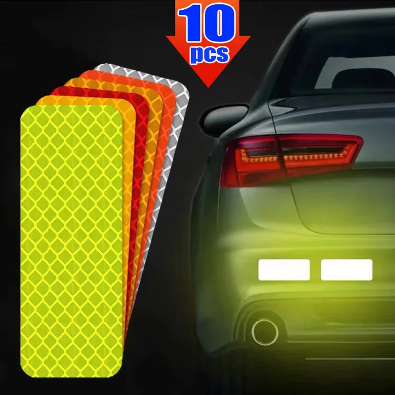 

Car Reflective Stickers Waterproof Secure Reflective Warning Strips Tape Rear Bumper Anti-Collision Decal Auto Exterior Supplies