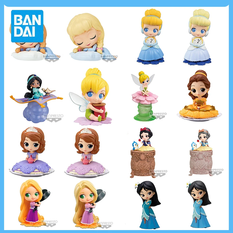 

Original Bandai Qposket Disney Princess Dreamy Style Wedding Dress Anime Action Figure Model Gift Toy Boy For Girl Christmas PVC