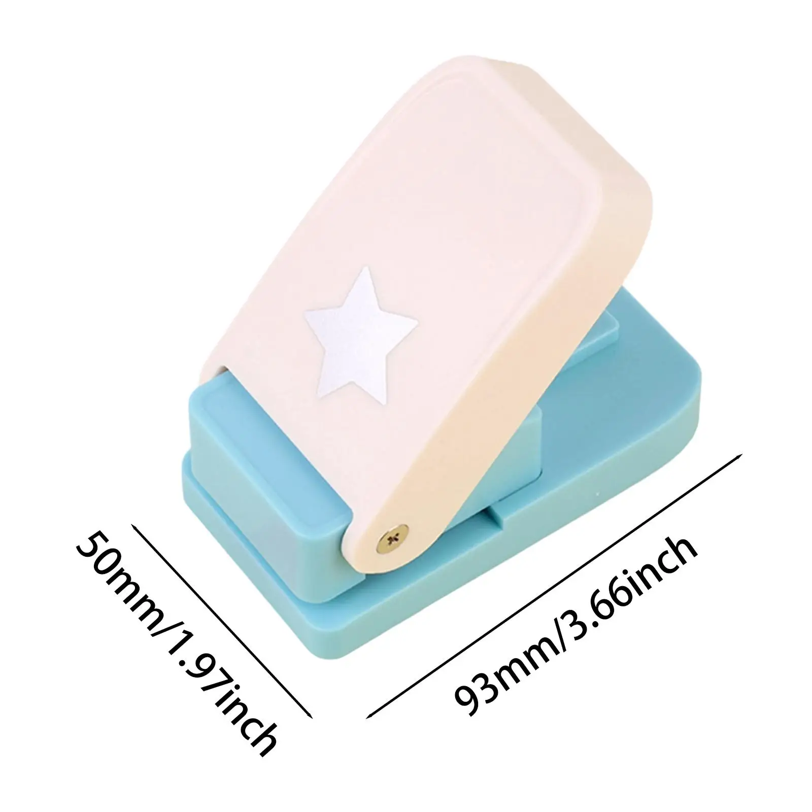 1Pc Tab Punch Paper Cutter Sketchbook Handcraft Tool Portable for Classification File Card Making Self Made Index Label Notepad