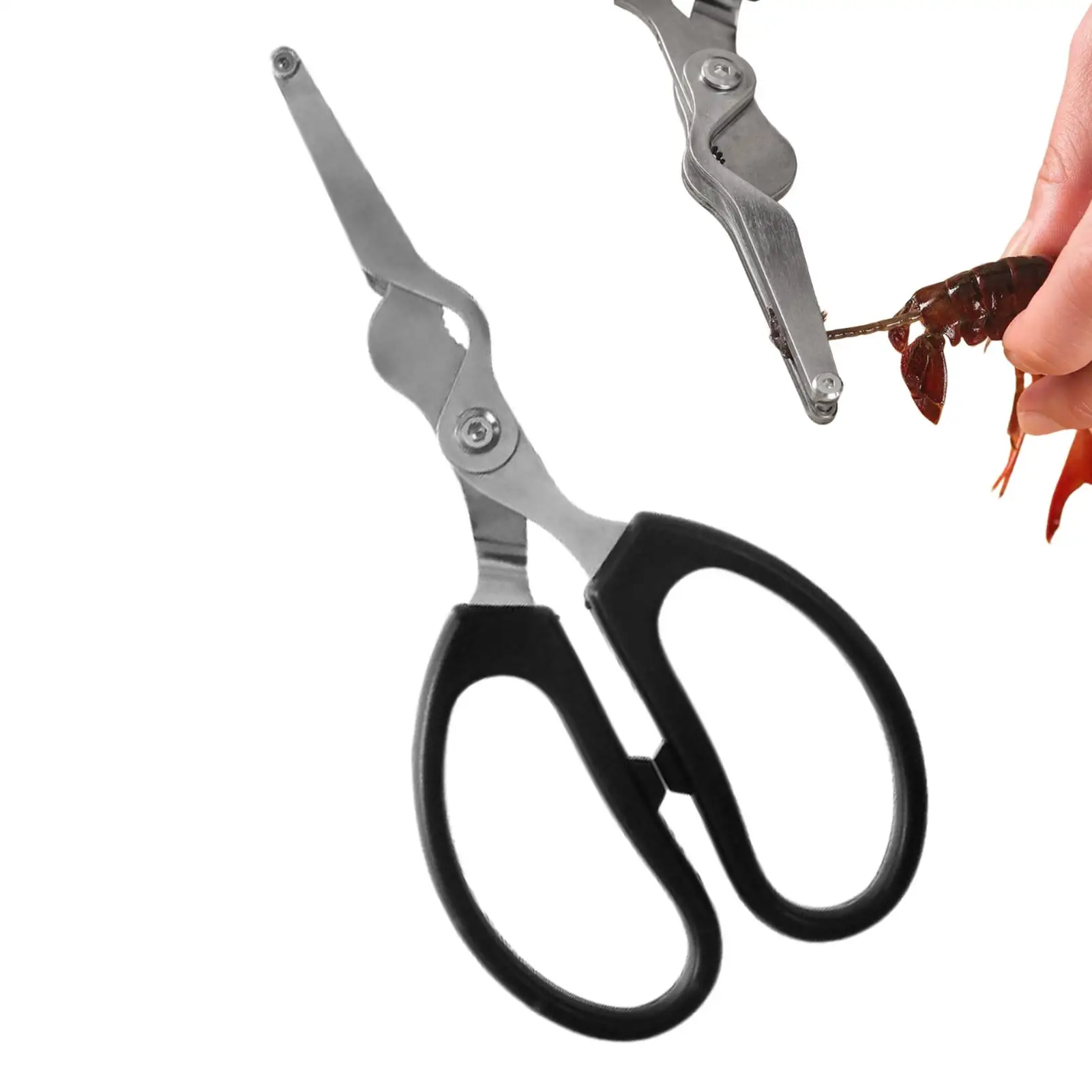 Multi Functional Shrimp Scissors Shrimp Back-Opening Tail Cutter Lobster Cutting Seafood Scissors Shrimp Gill Cutting