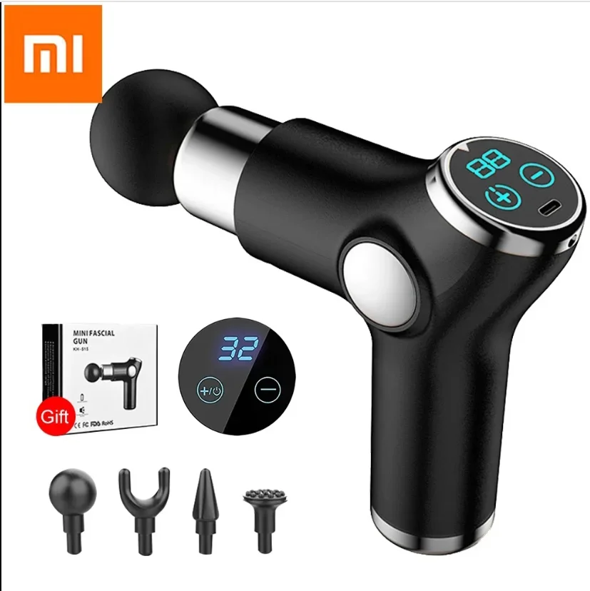 Xiaomi 32 Speed High Frequency Massage Gun Professional Fitness Shaping Fascia Gun LCD Display Deep Tissue Massager Relaxation