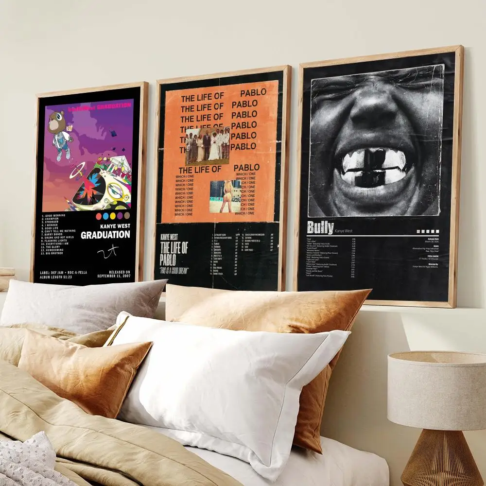 K-Kanye west Poster PP Wall Decor Posters Celebrity Music Art Prints Bedroom Office Gift