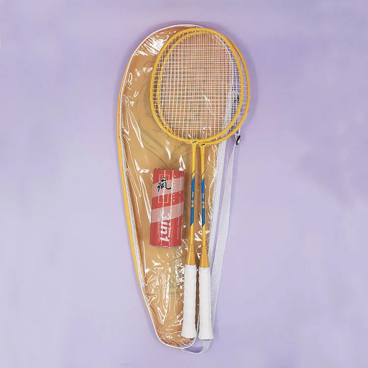 Deportes Juego de raquetas de bádminton para 2 jugadores Navajas de fábrica para aficionados Raquetas de volante Precio de agarre Raqueta de bádminton deportes