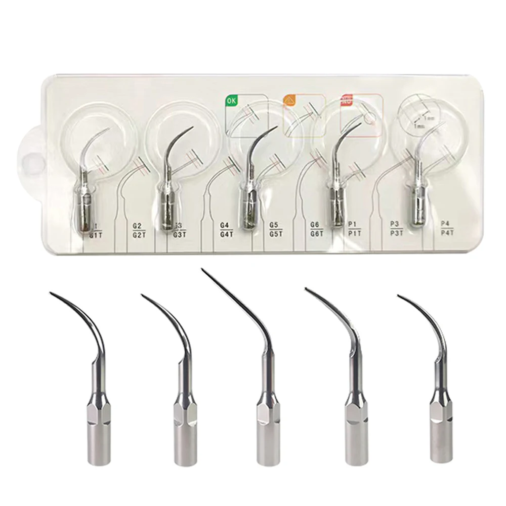 Dental Ultrasonic Scaler Dica, Fit para SATELEC Woodpecker, EMS, DTE, Escala Handpiece, Dentista, Endodontia, 5pcs